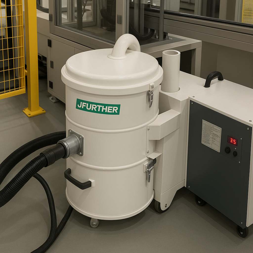 Three phase industrial vacuum cleaners